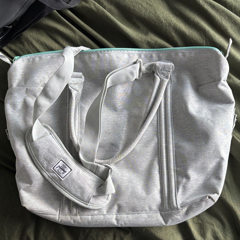 Herschel Gray Tote Bag with Adjustable Strap